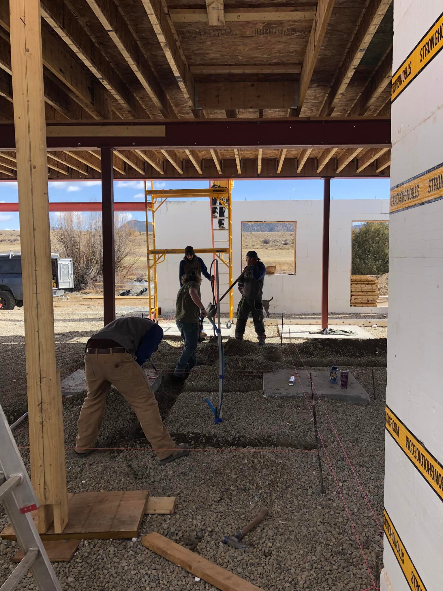 Das Hauser Construction Custom Home Builder in Salida - DHC team working outside